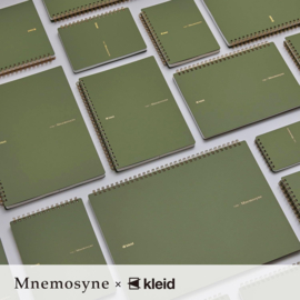Maruman Mnemosyne x Kleid 2mm Grid Olive Green A5 Notebook # 7195 – Limited Edition
