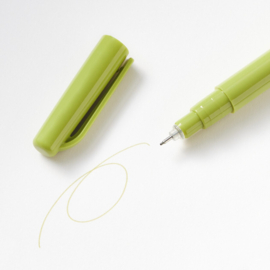 Muji Pen met Fijne Punt 0,5 mm – Watergedragen Ink Olijfgroen