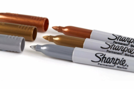 Sharpie Markers “Metallic Fine” Set van 3  – Goud / Zilver  /Bronze