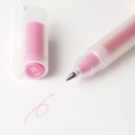 Muji Gel Pen - Kleur Inkt Roze  - 0.38mm