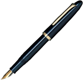 Sailor 1911  Fude de Mannen Brush Style Pen - 55 Degree  Stainless Steel with Gold plating  NIB