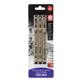 Pigma Micron set Fineliners 05, 08 + Gratis PN