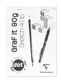 GraF’it A4 Dotted Schets - Notitieblok 80bl 90g