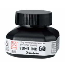 Kuretake Sumi Ink - 60 ml - Zwart