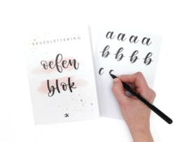 A5 Brushlettering Oefenblok