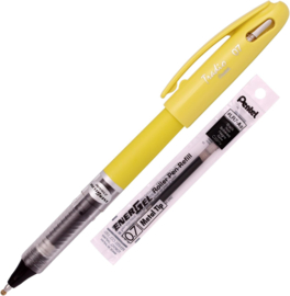 Pentel Tradio Stylo Pen – Zwarte Inkt # TRL91G-A  - Yellow Body Limited Edition
