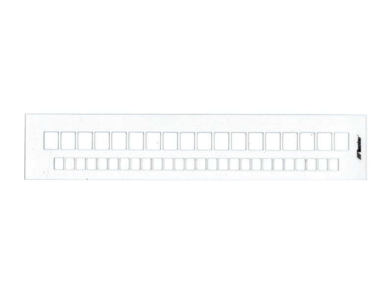 Letters Guide Staand / Upright Template / Sjabloon  10mm, 15mm  # 80003