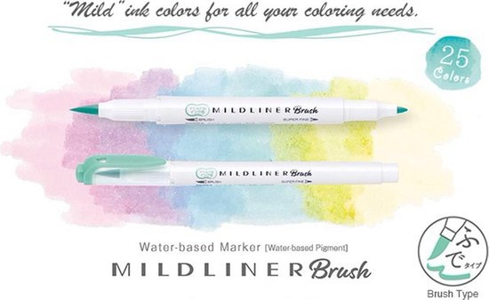 Zebra Mildliner Brush Pen Mild Orange