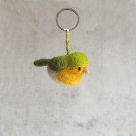 Sleutelhanger vogel groen (set 2)