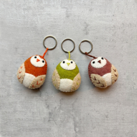 Keyring uil darkpink (set 2)