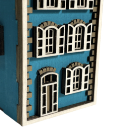 Miniatuur bouwpakket 'Het Eerste Huisje' - Amsterdams grachtenpand