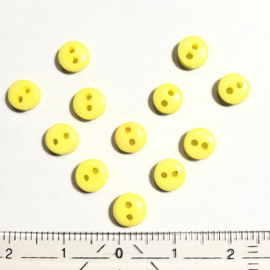 Knoopjes 6 mm - geel