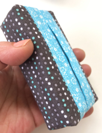 Tissue houder zwart blauw