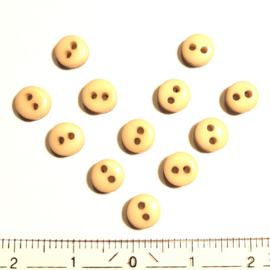 Knoopjes 6 mm - beige