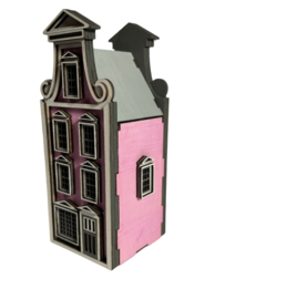 Miniatuur bouwpakket 'Het Tweede Huisje' - Amsterdams grachtenpand