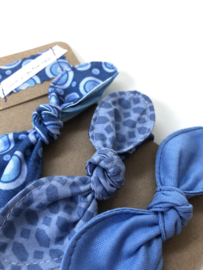 Haarstrik set blauw- small