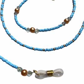 Brillenkoord blauw