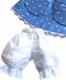Blythe - setje blauw met witte stipjes