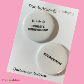 Duo Button - Buurvrouw