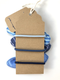 Haarstrik set blauw- small
