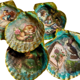 Workshop Decoupage op schelpen VOLWASSENEN - op aanvraag