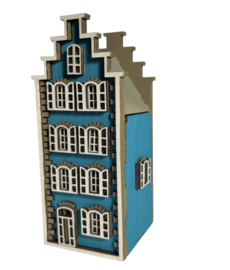 Miniatuur bouwpakket 'Het Eerste Huisje' - Amsterdams grachtenpand