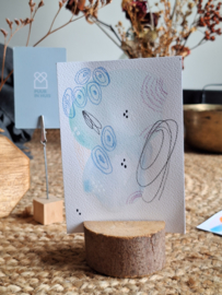 Ansichtkaarten handgeschilderd A5 - Kunstje