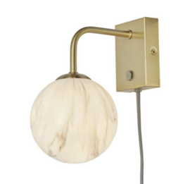 Must-Have wandlamp Marmer/Goud