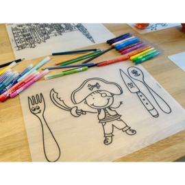 Kids | Placemat Piraat