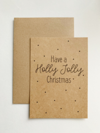 Kerstkaart | Have a Holly Jolly christmas