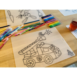 Kids | Placemat Brandweer