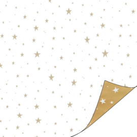 Kerst Cadeaupapier Golden stars