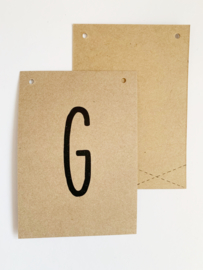 Letterkaart G kraft