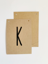 Letterkaart K kraft