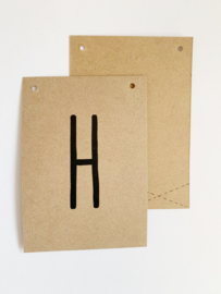 Letterkaart H kraft
