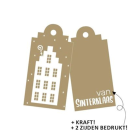 Sint cadeaulabel Huisje van Sinterklaas