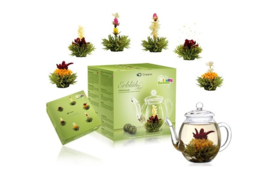 Theebloemen geschenkset - groene thee