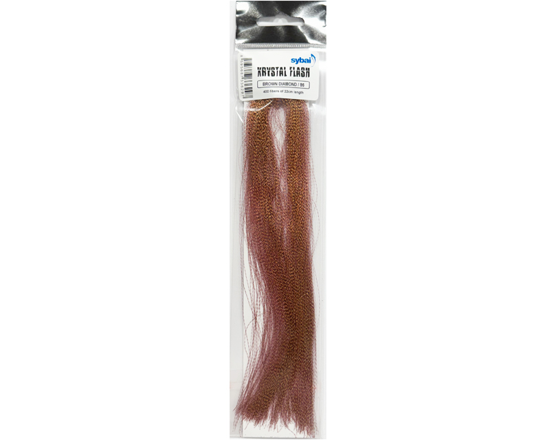 Krystal Flash Hair - brown diamond