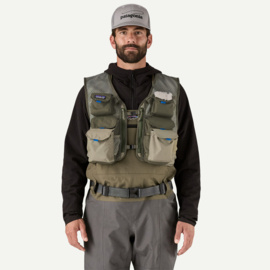 Stealth pack fishing vest L - river rock green