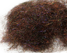Peacock Dubbing - uv dark brown