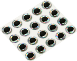Rainbow Silver holographic 10mm