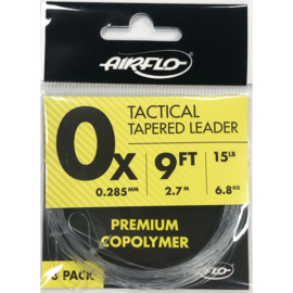 Tactical tapered leader 0X - 3 pack