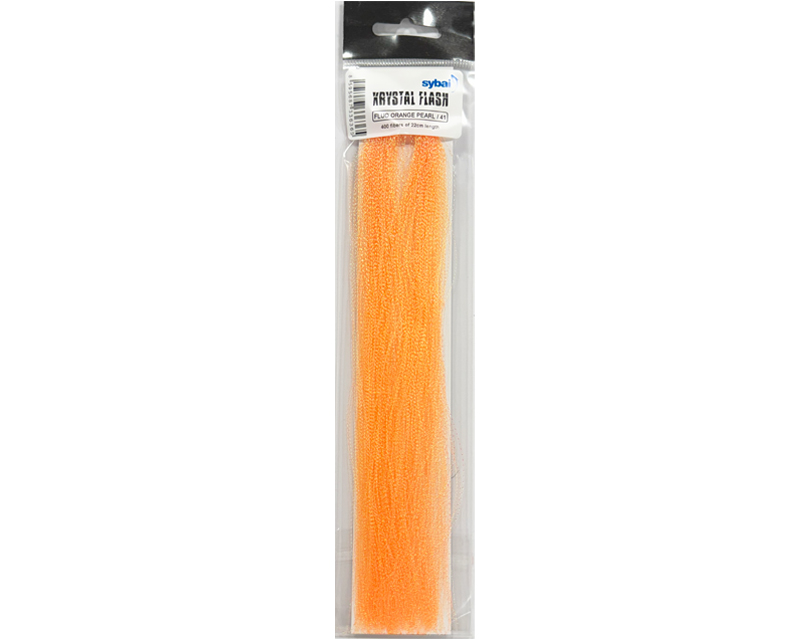 Krystal Flash Hair - fluo orange pearl