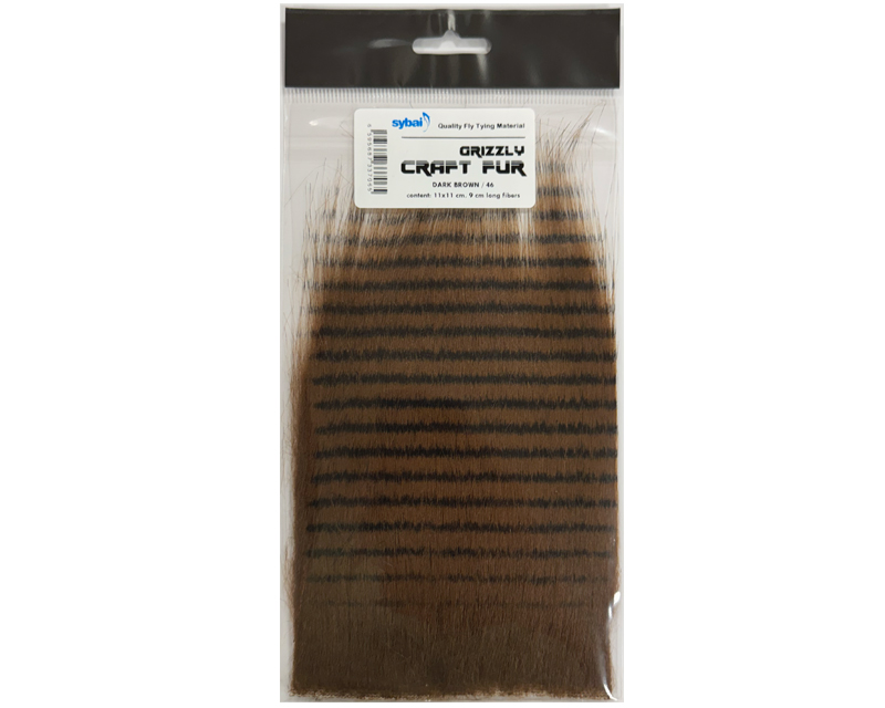 Grizzly Craft Fur - dark brown