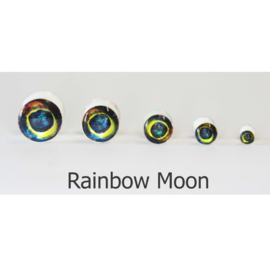 Light weight dumbell eyes - rainbow moon 4mm