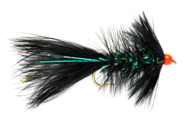 Shimmer Bugger black & orange bead