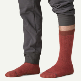 HW Merino Wool Blend Knee Socks - potters red