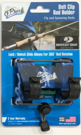 Belt Clip Rod Holder for Fly and Spin Rods 