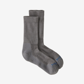 Merino Wool Crew Socks - L - forever grey