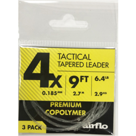 Tactical tapered leader 4X - 3 pack